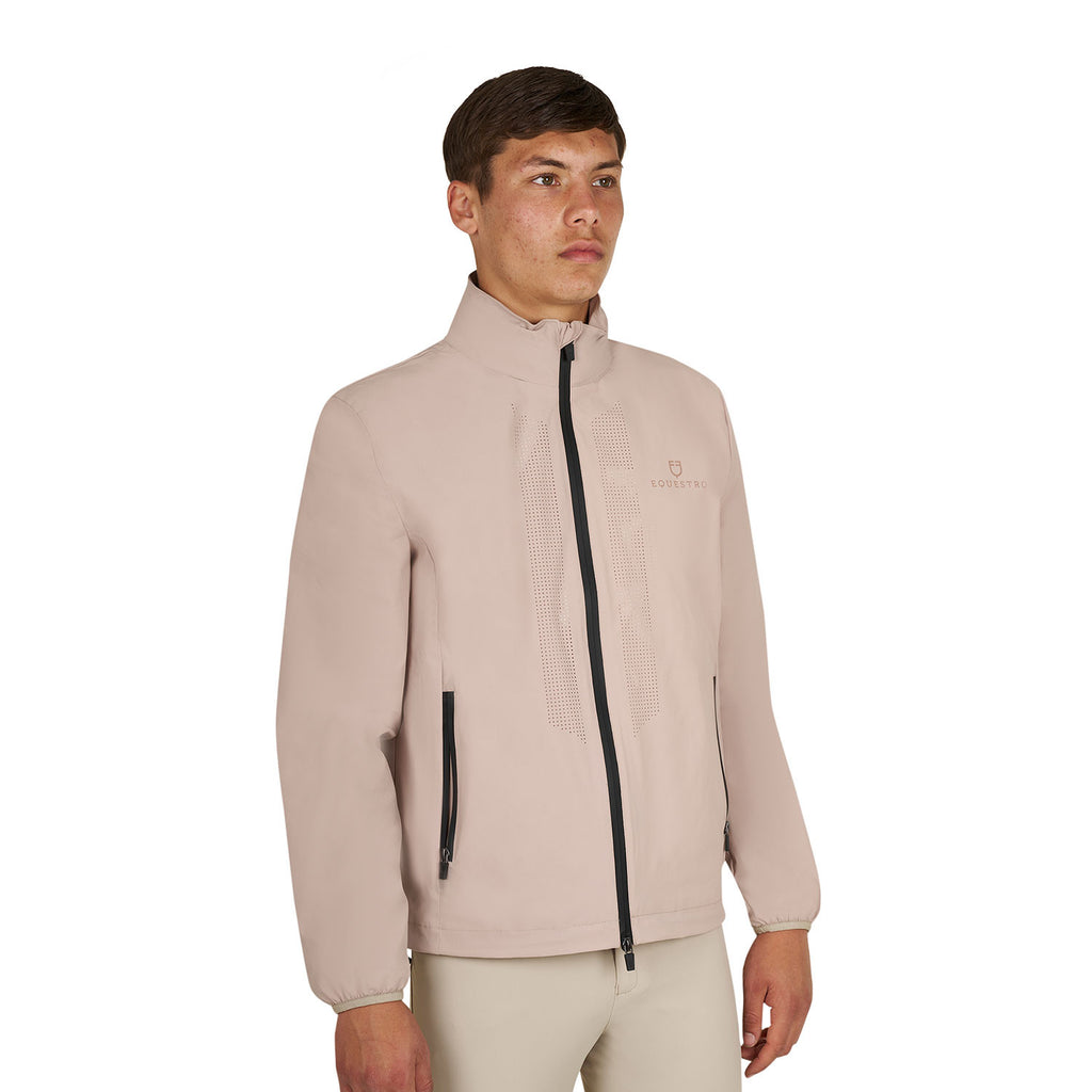 Men's softshell jacket with back logo