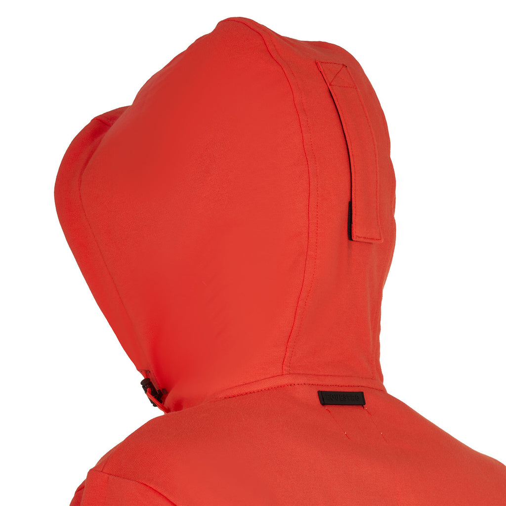 Men's sweatshirt with adjustable hood and zip