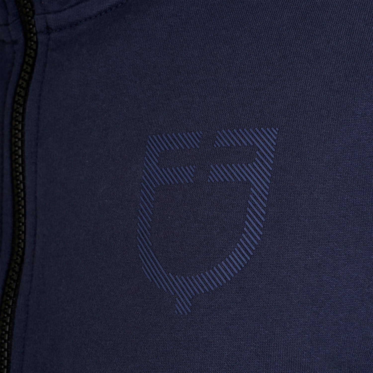 Men's sweatshirt with adjustable hood and zip
