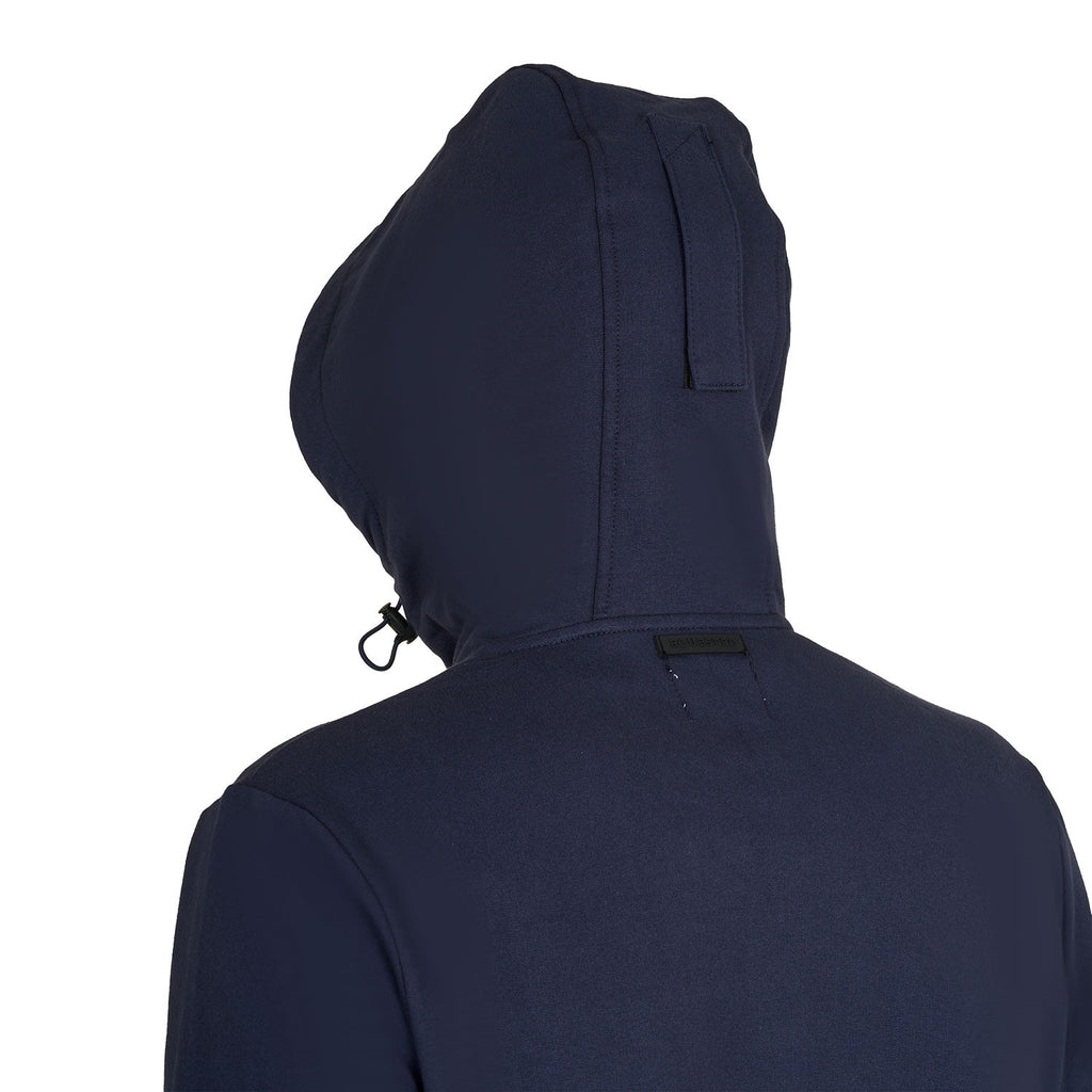 Men's sweatshirt with adjustable hood and zip