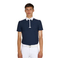 Equestro Men's slim fit half-sleeved competition polo shirt