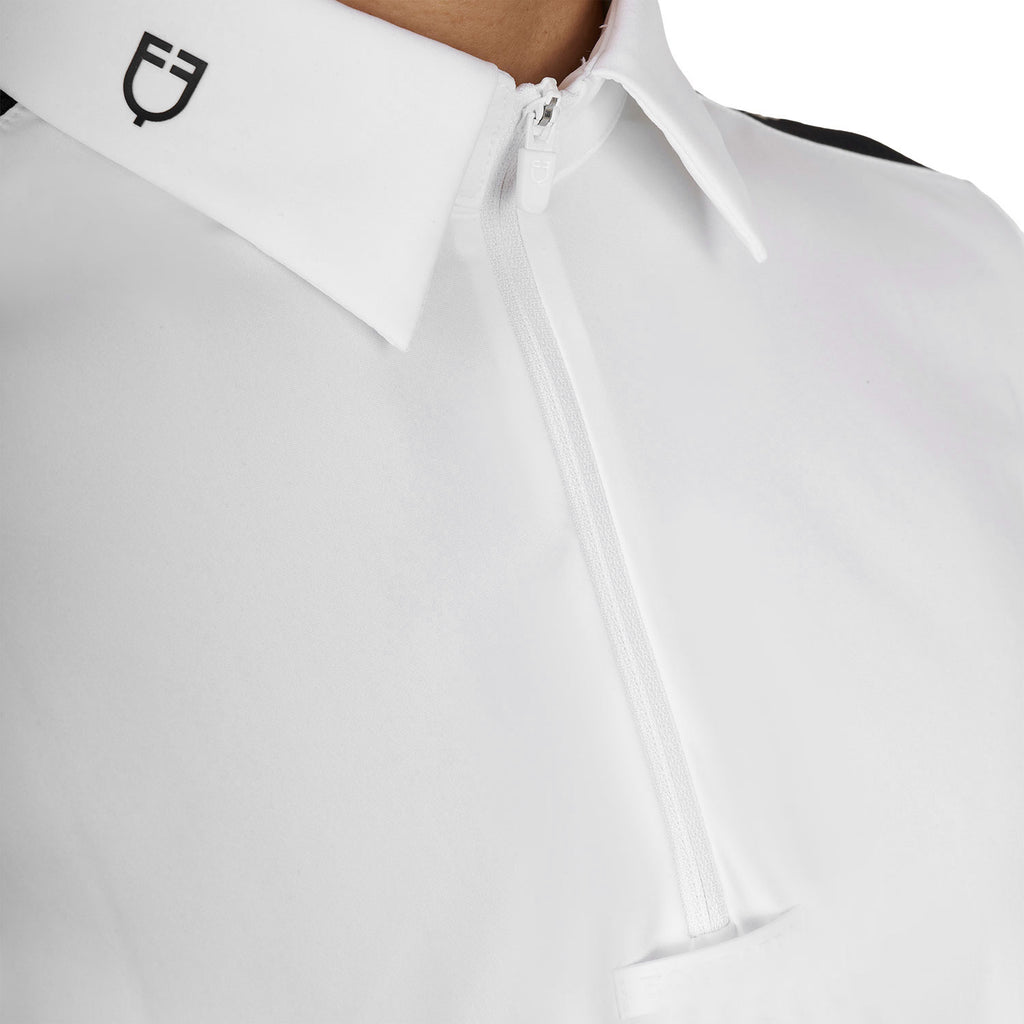 Men's slim fit half-sleeved competition polo shirt