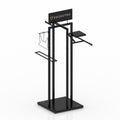 Multifunction black steel horse/rider display stand L600/W600/H1810 mm