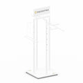 White steel horse/rider clothing display rack L600/W600/H1810 mm
