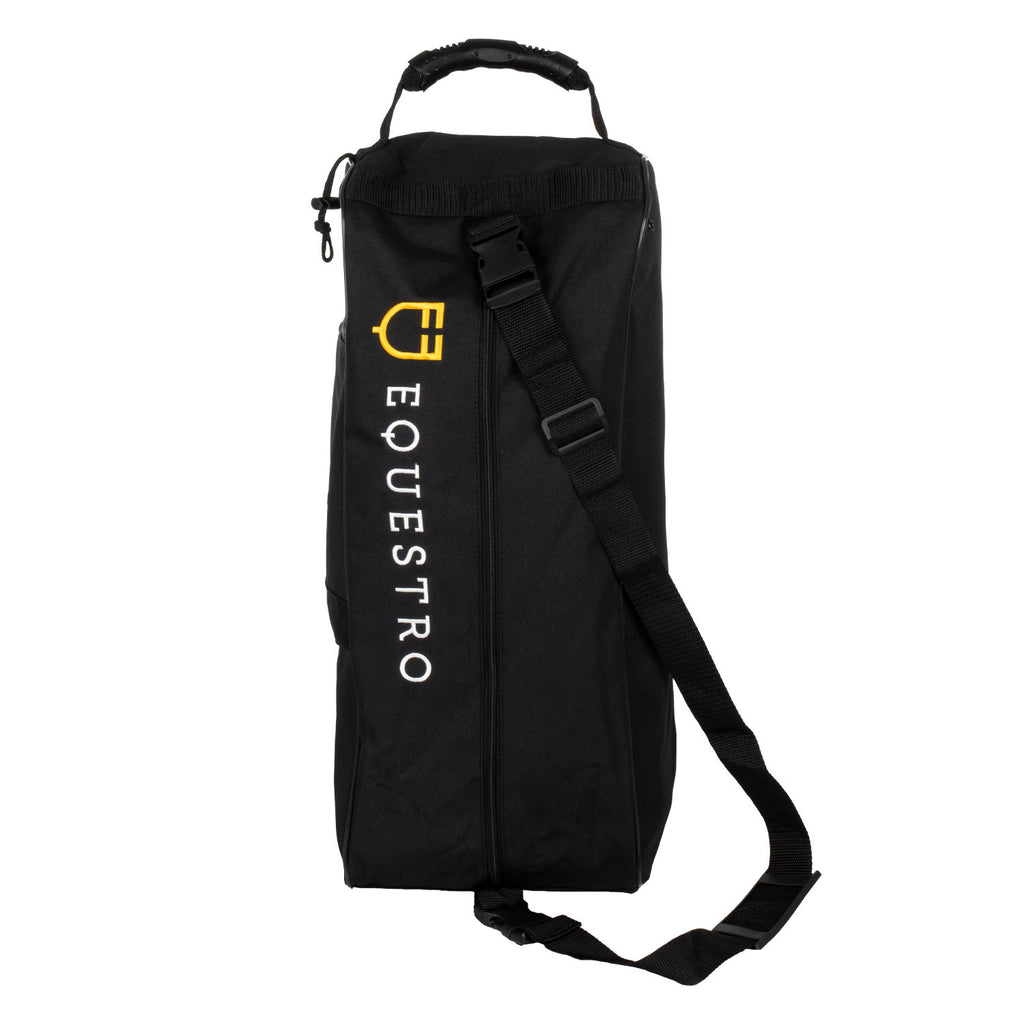 Boot and helmet bag with embroidered logo
