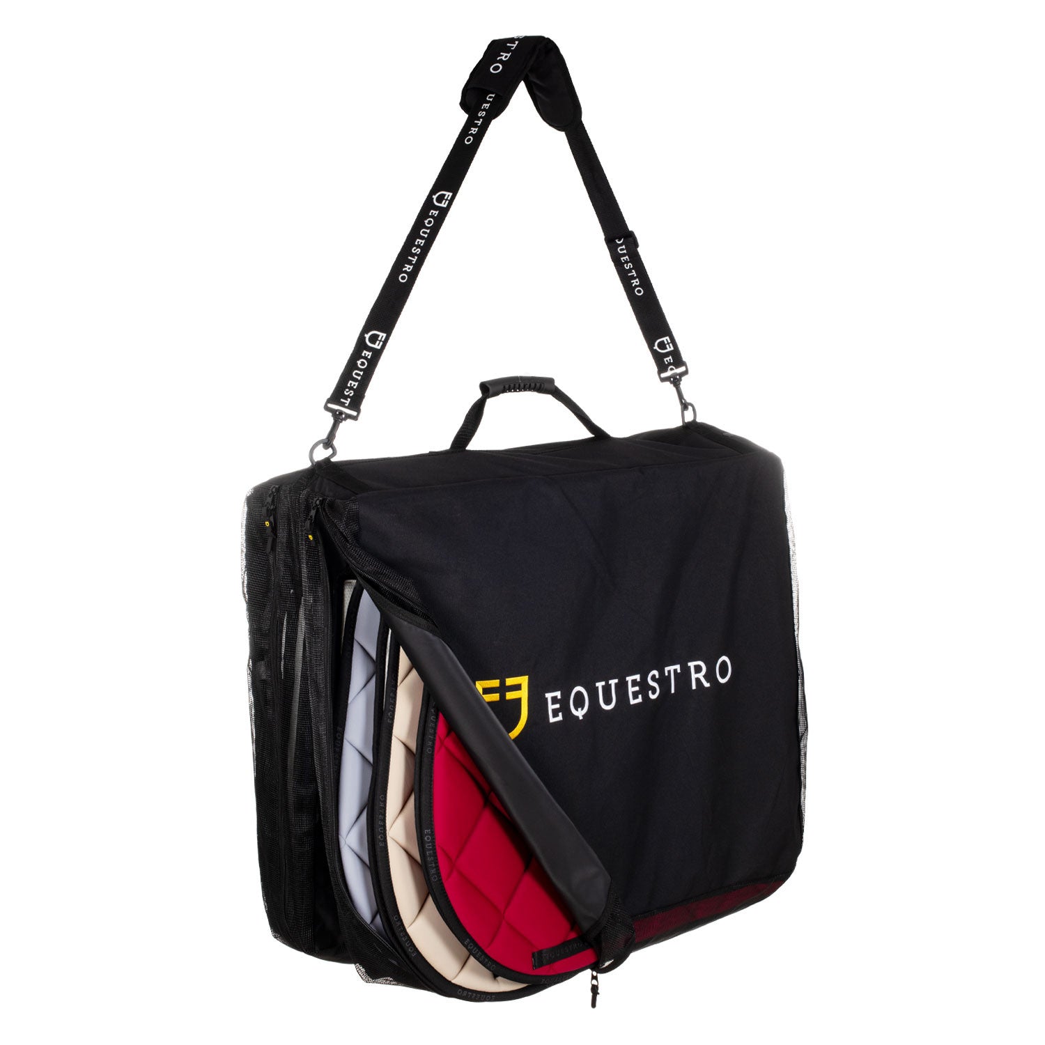 Saddle pad bag with logo