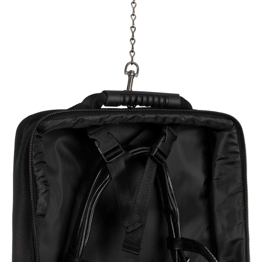 Bridle bag with embroidered logo