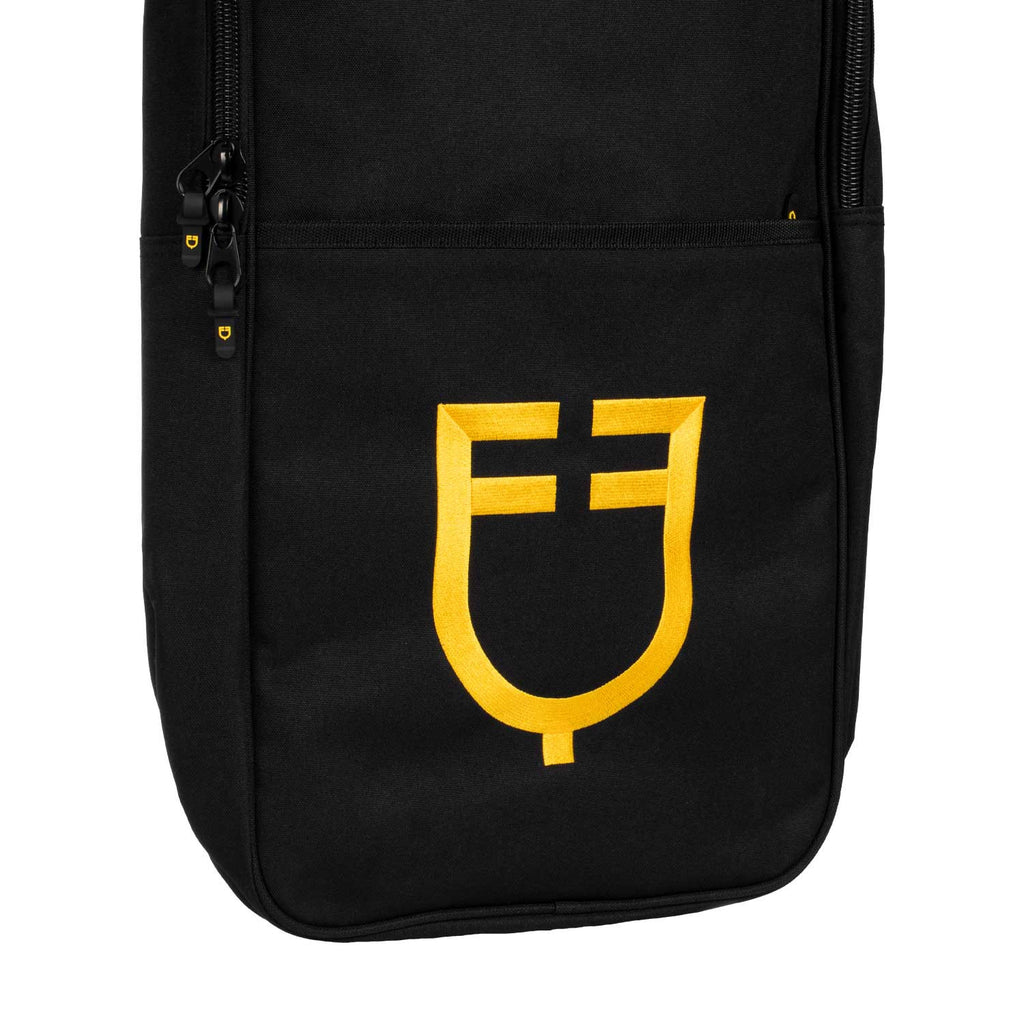 Bridle bag with embroidered logo