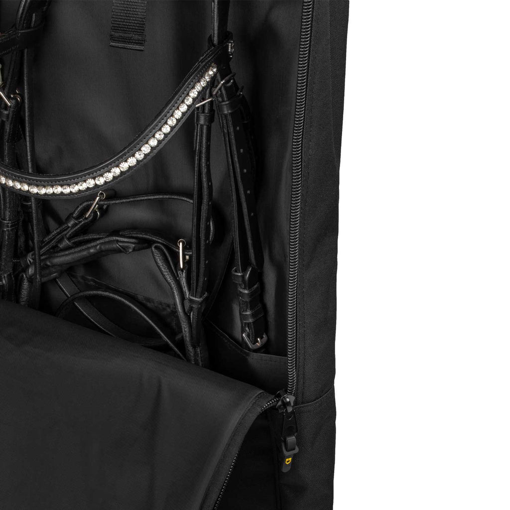 Bridle bag with embroidered logo
