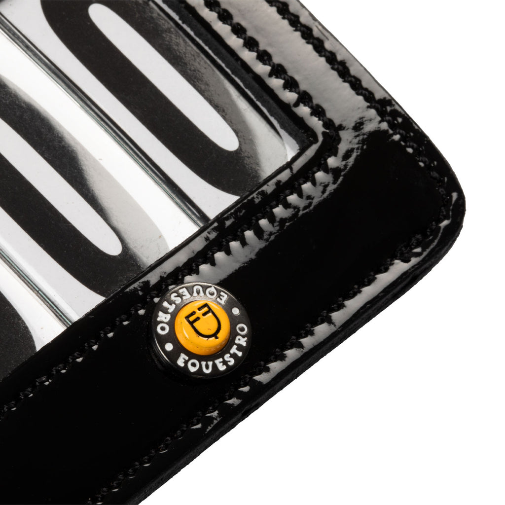 Competition number holder with crystals