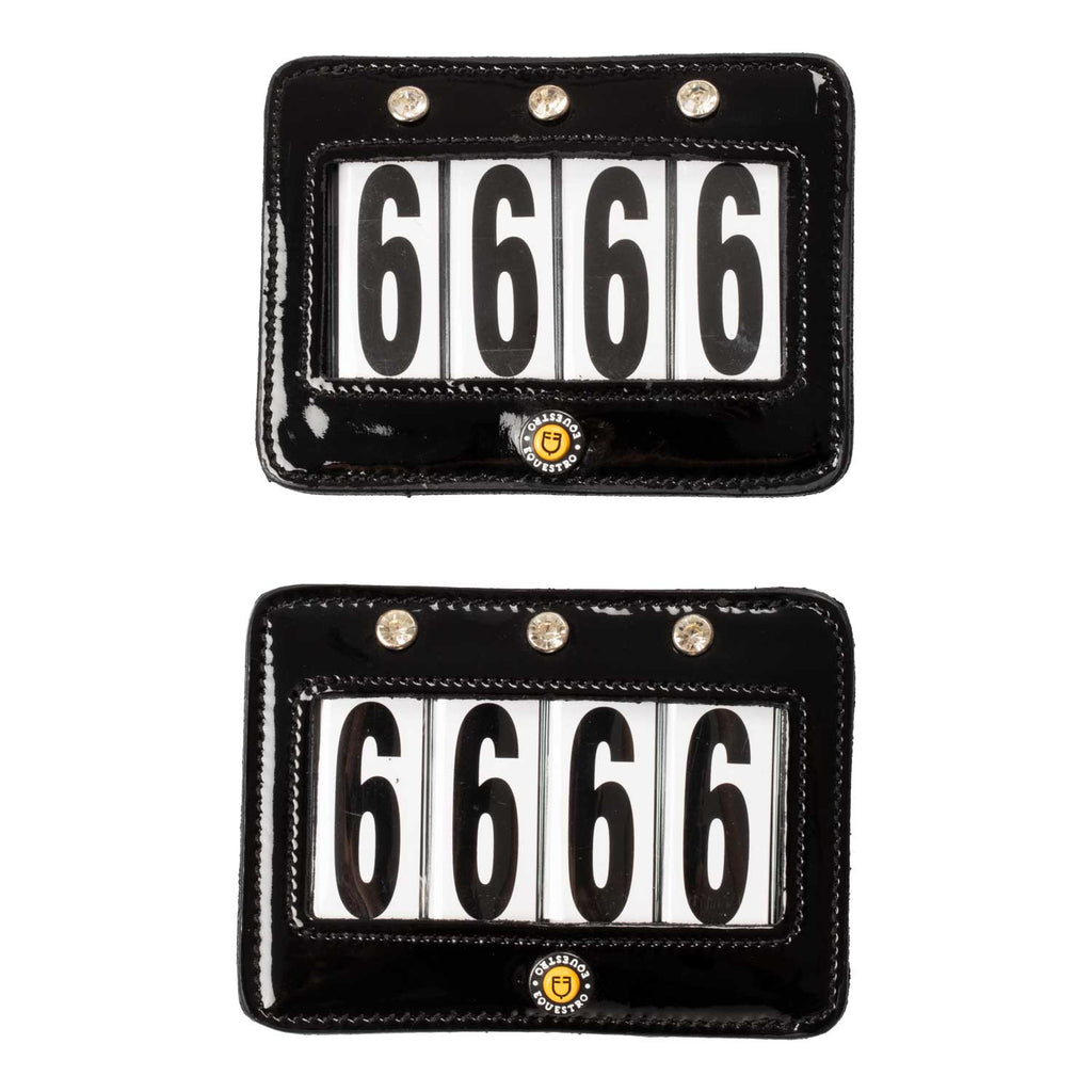 4 digits competition number holder with crystals