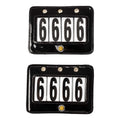 4 digits competition number holder with crystals