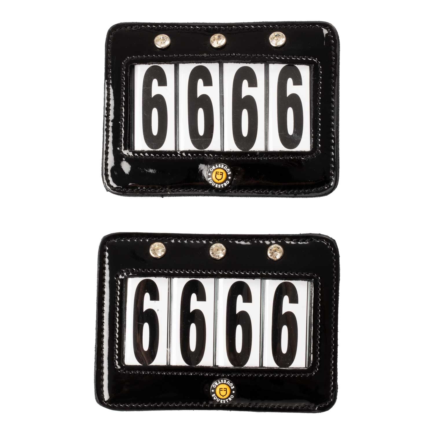 4 digits competition number holder with crystals