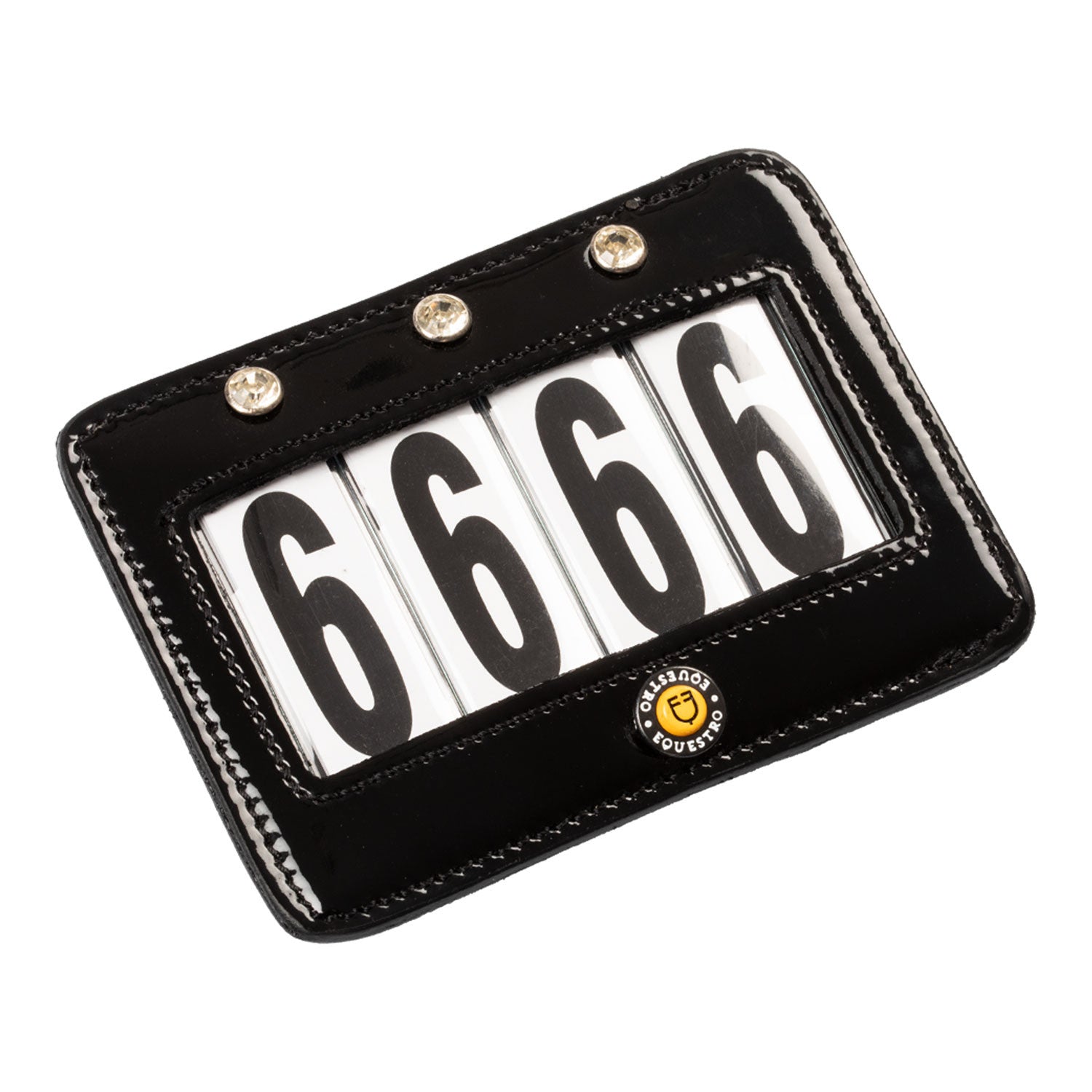 4 digits competition number holder with crystals