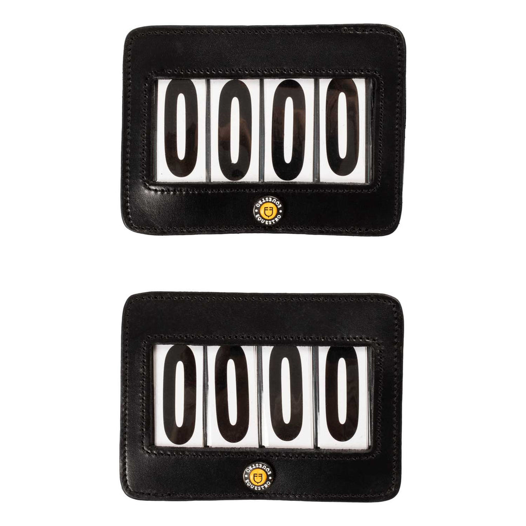 Equestro 4 digits competition number holder 12x8cm