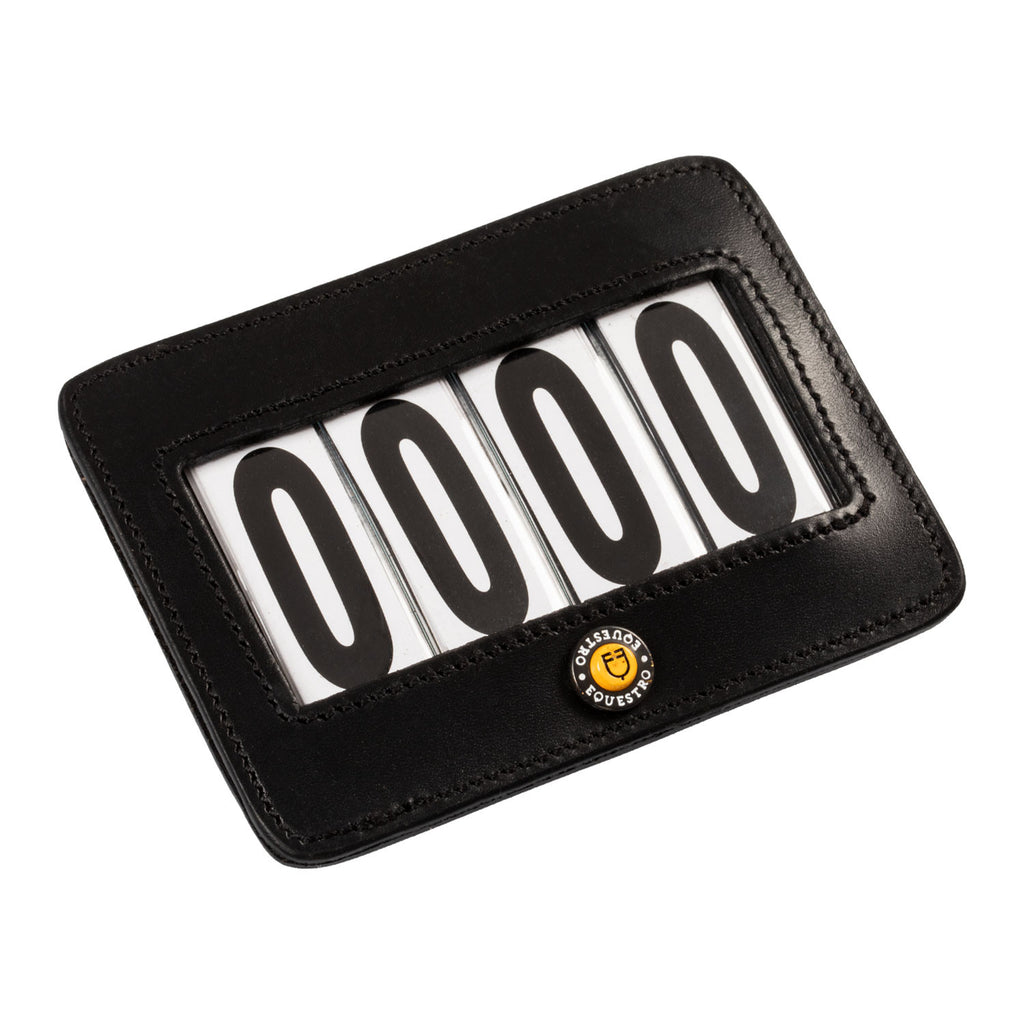 Equestro 4 digits competition number holder 12x8cm