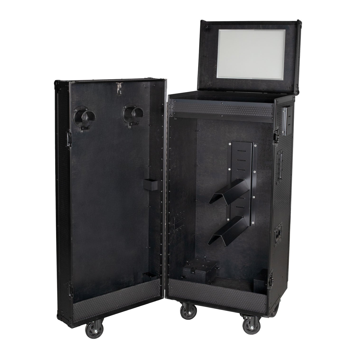 Equestro Black hardware saddle cabinet 65x62x138cm