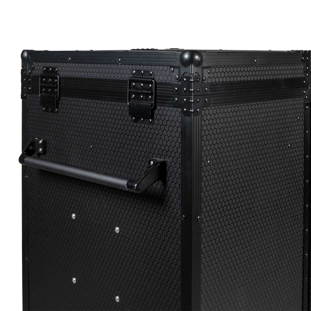 Black hardware saddle cabinet 65x62x138cm