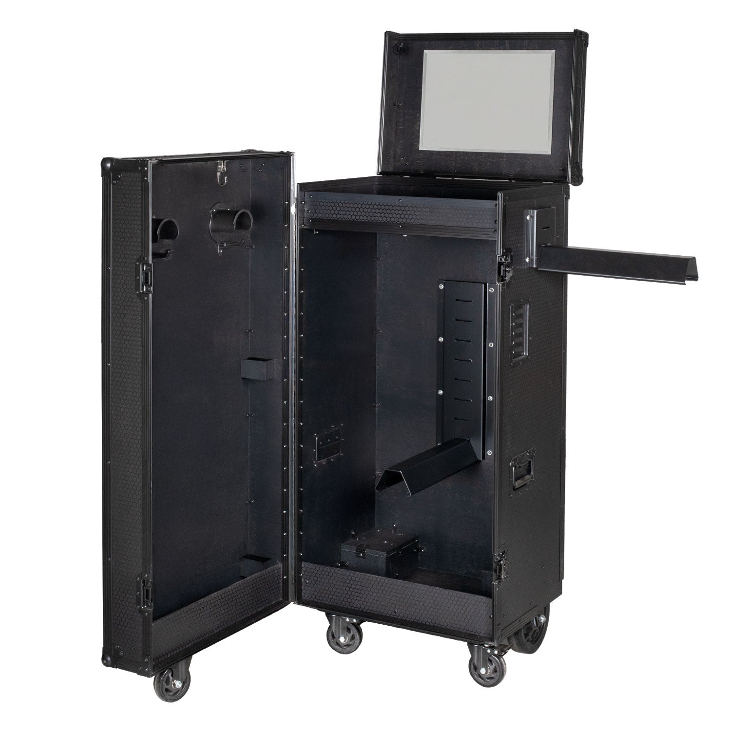 Black hardware saddle cabinet 65x62x138cm