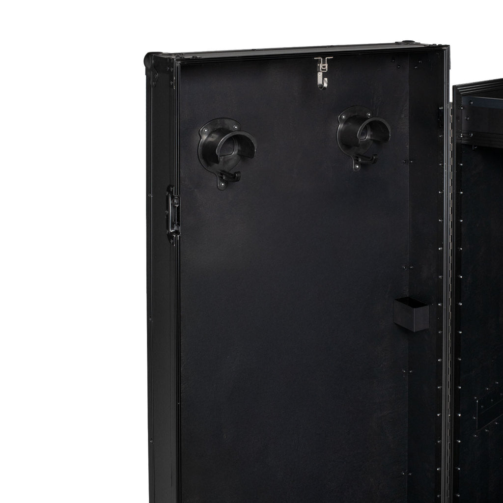 Black hardware saddle cabinet 65x62x138cm