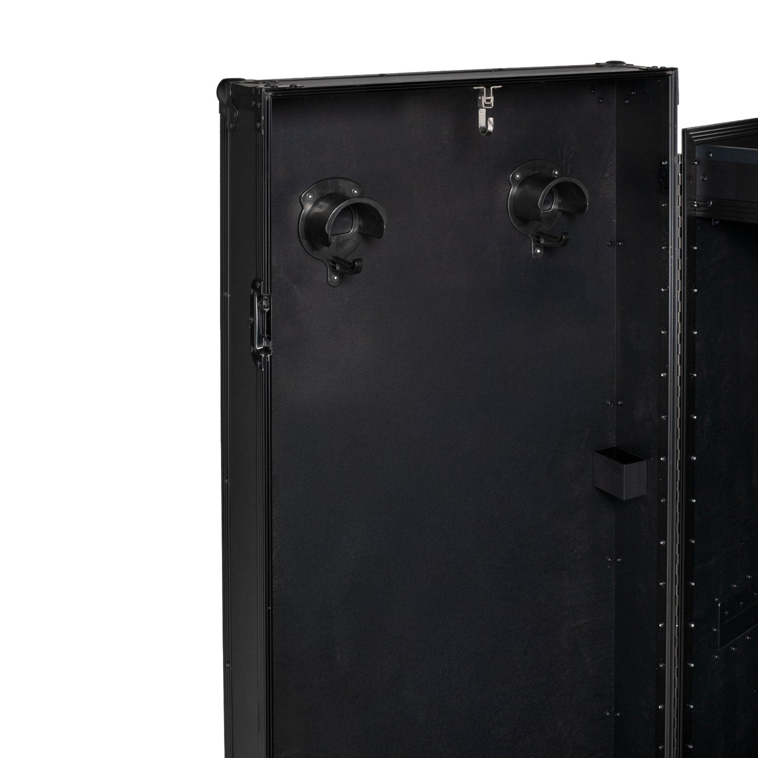 Black hardware saddle cabinet 65x62x138cm