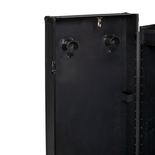 Equestro Black hardware saddle cabinet 65x62x138cm
