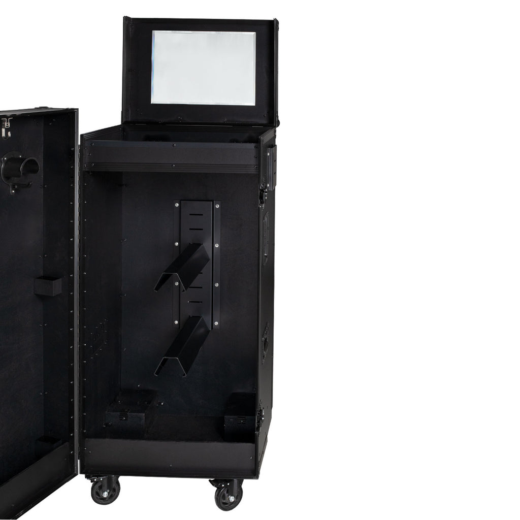 Black hardware saddle cabinet 65x62x138cm