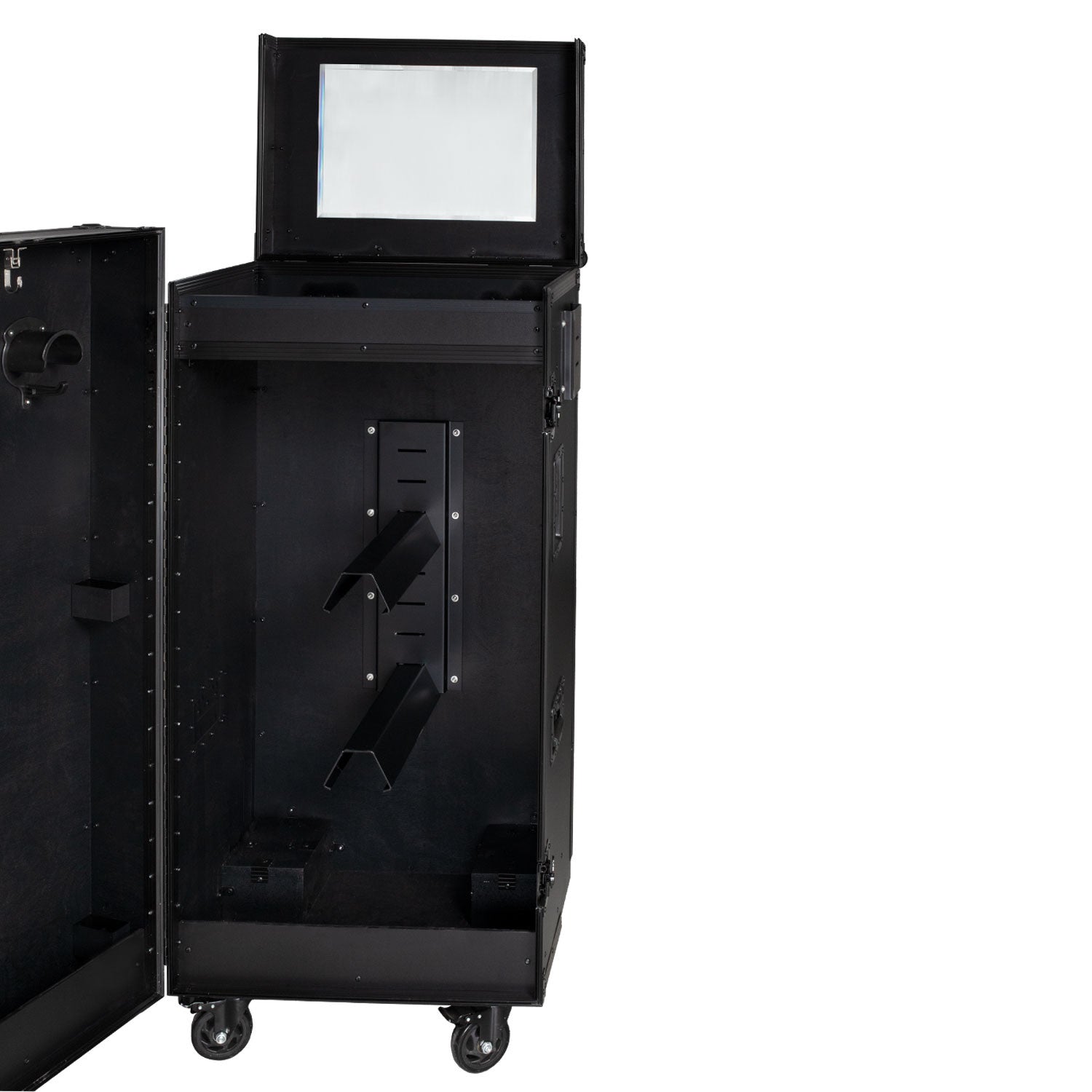Black hardware saddle cabinet 65x62x138cm