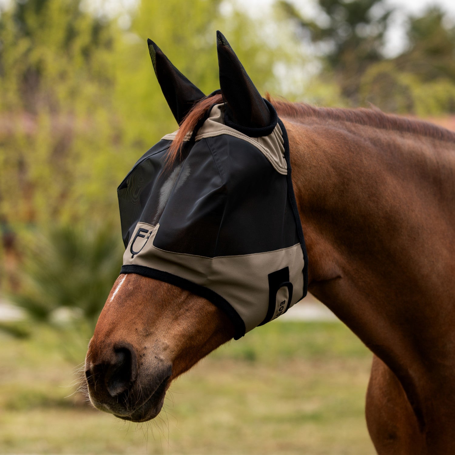 Equestro Fly mask with front logo