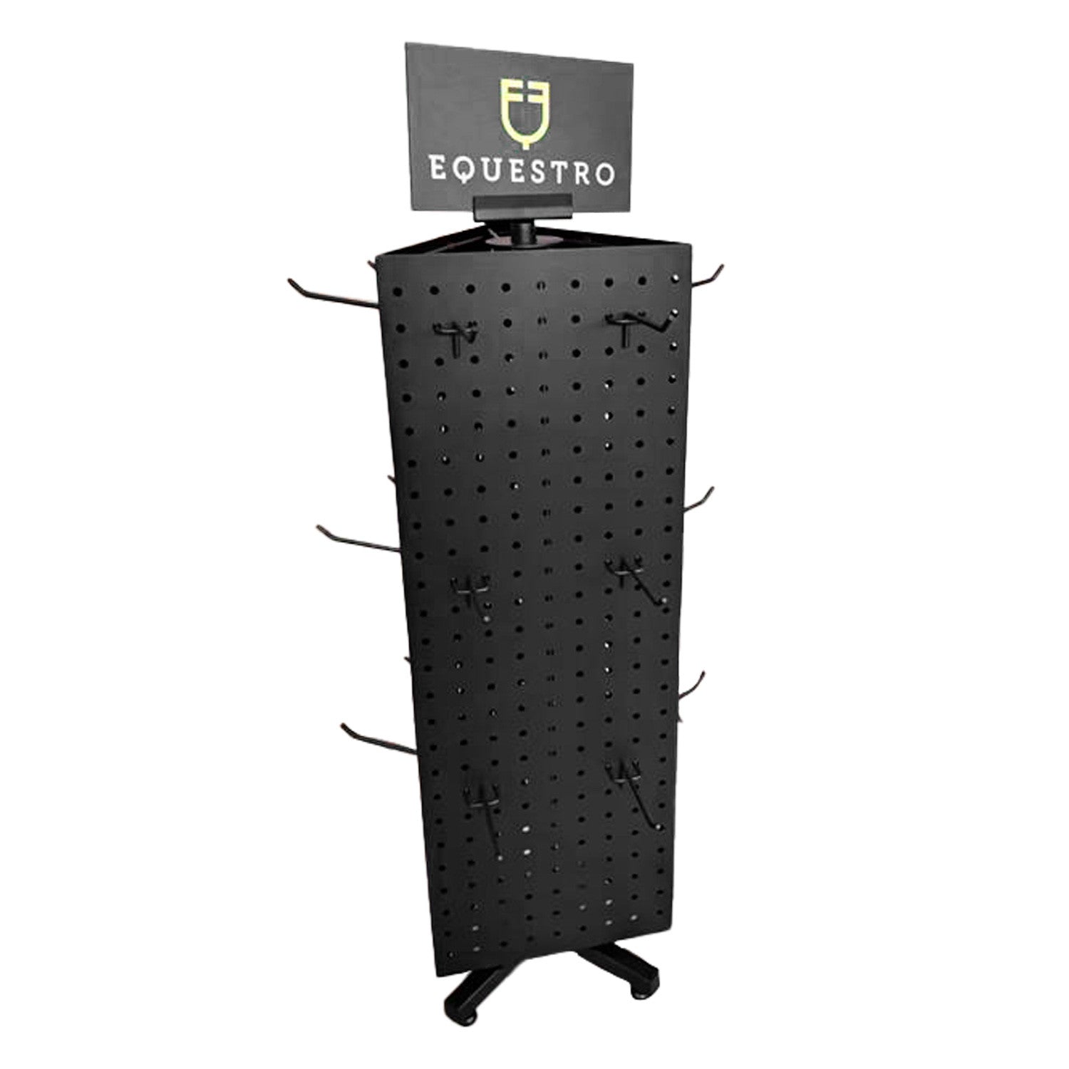 Black steel glove/sock display stand L350/W300/H870 mm