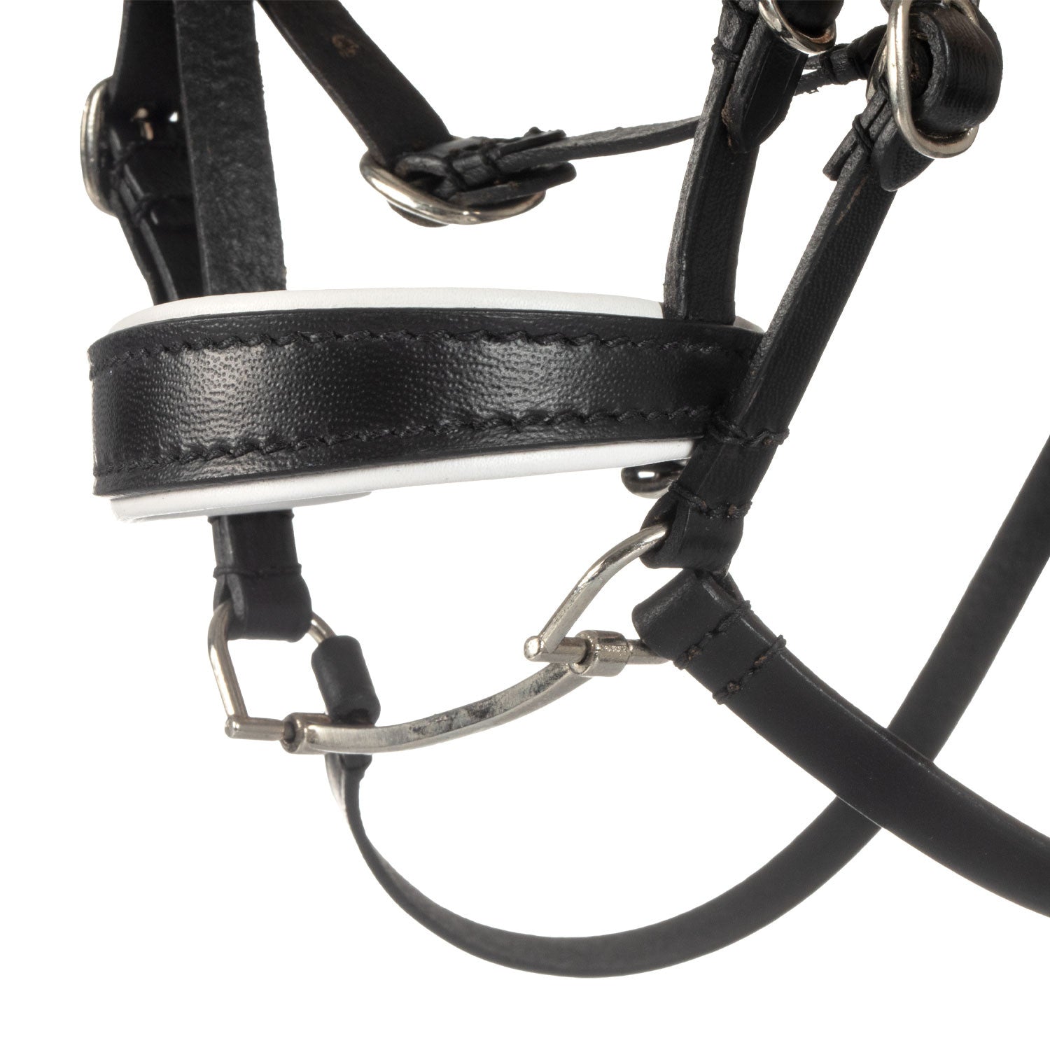 Leather bridle with rhinestones for toy horse