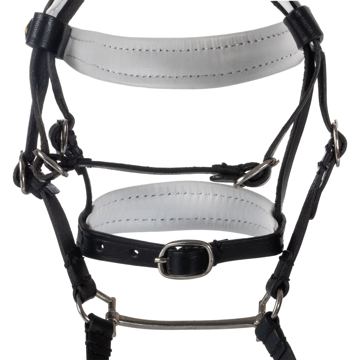 Leather bridle with rhinestones for toy horse