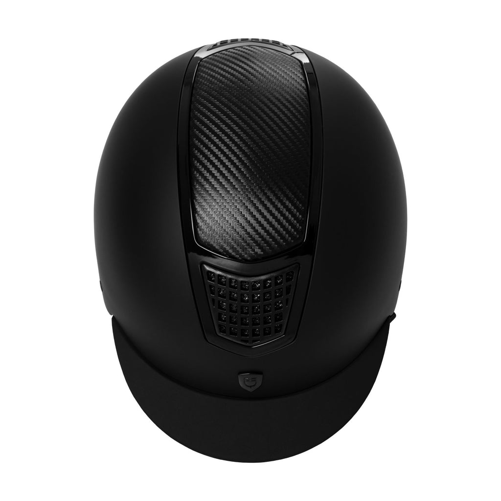 Unisex helmet carbon insert and shiny frame homologation EN 1384-2023