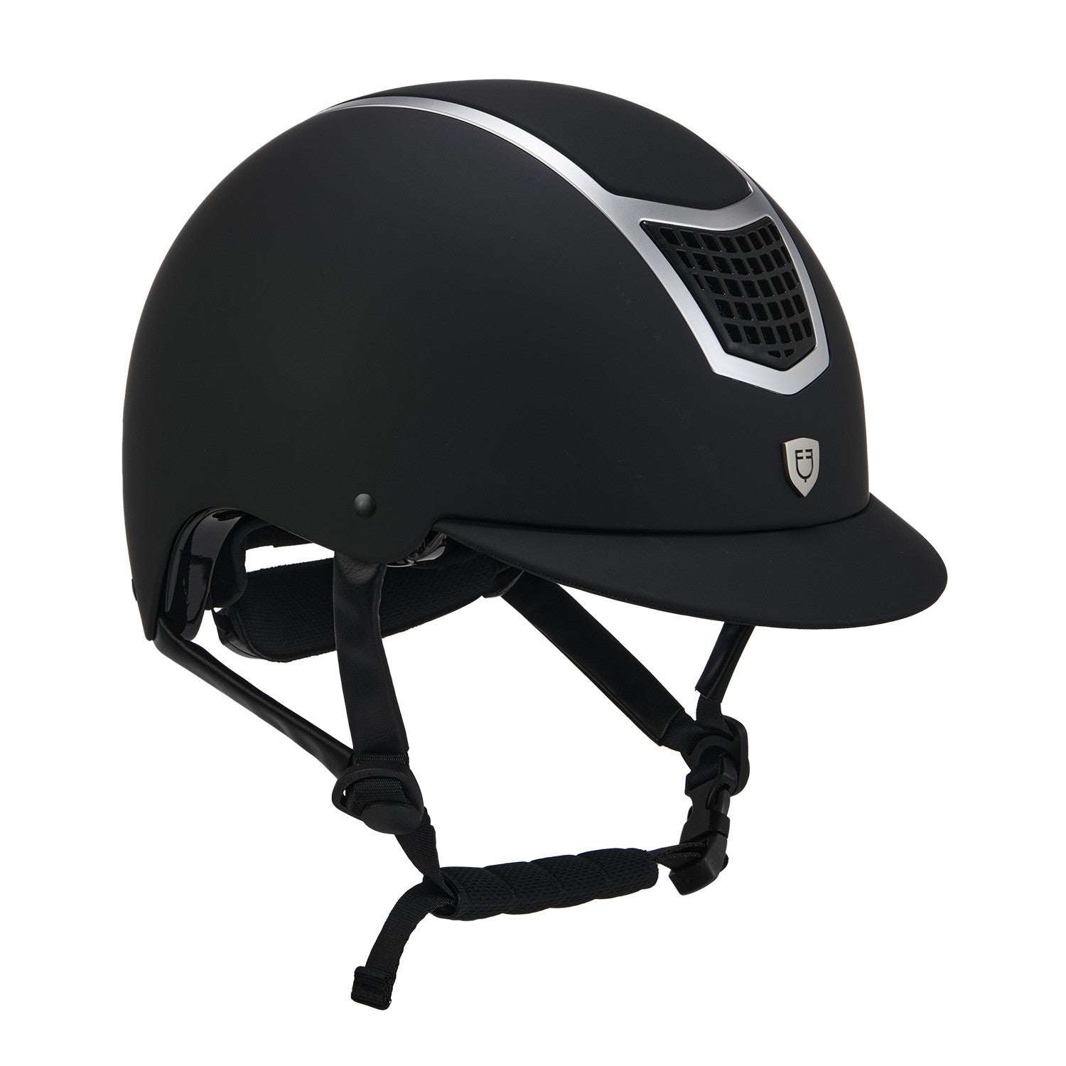 Equestro Ultra light helmet with polished frame homologation EN 1384-2023