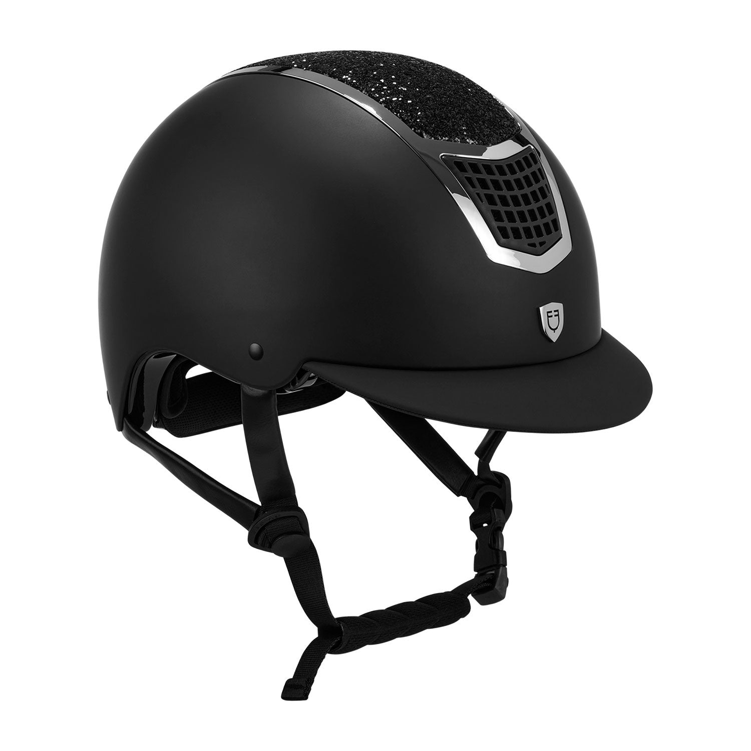 Helmet with rhinestones homologation EN 1384-2023