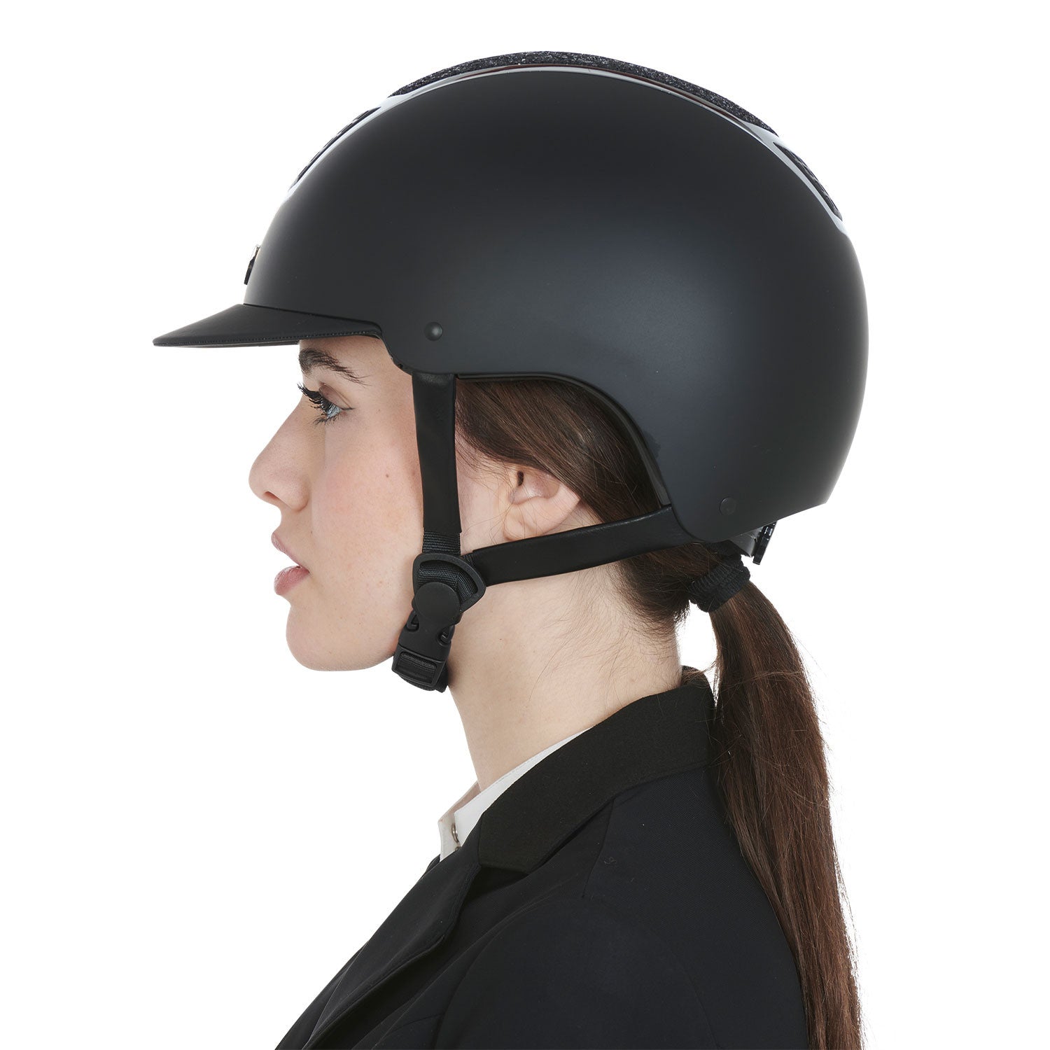Helmet with rhinestones homologation EN 1384-2023