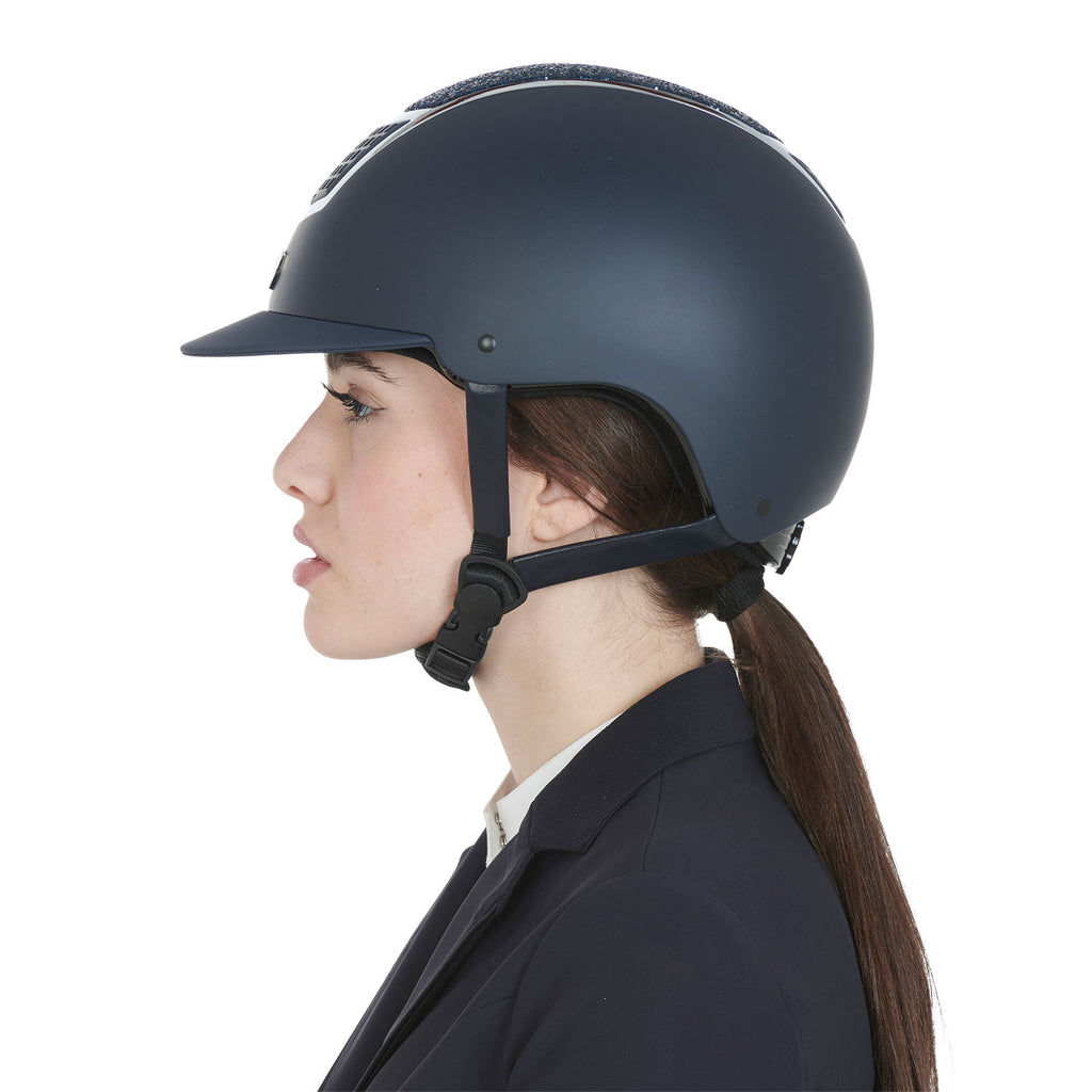 Helmet with rhinestones