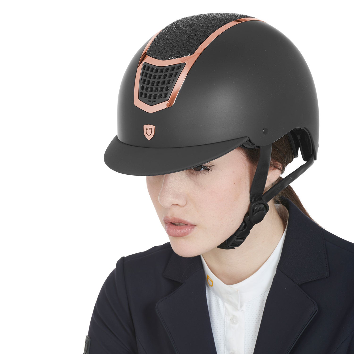 Helmet with rhinestones EN 1384-2023 homologation