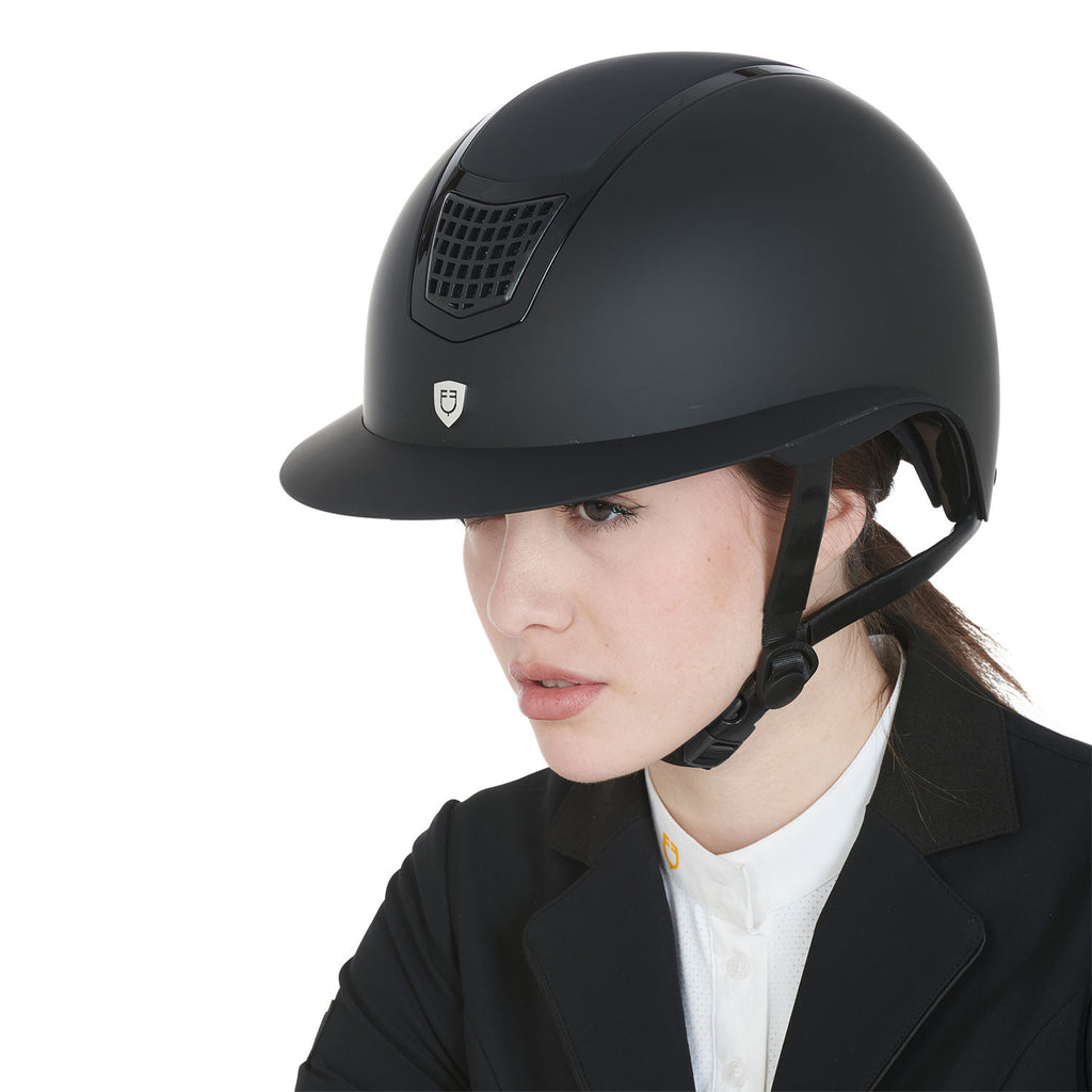 Ultra-light helmet in resistant matte plastic EN 1384-2023 homologation