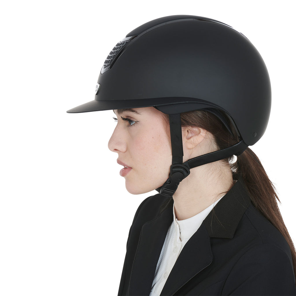 Ultra-light helmet in resistant matte plastic EN 1384-2023 homologation