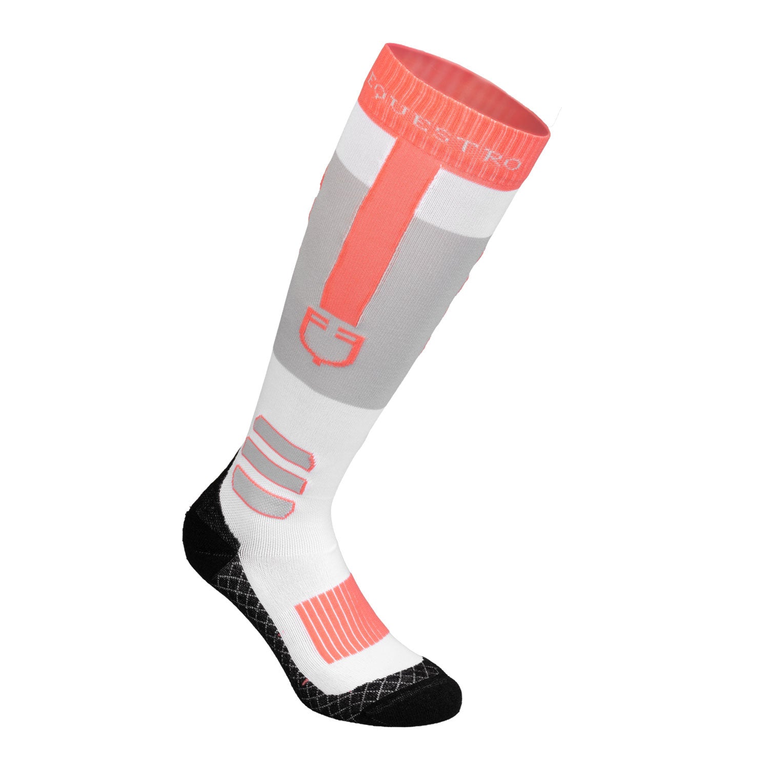 Equestro Sock in technical and breathable fabric with logo
