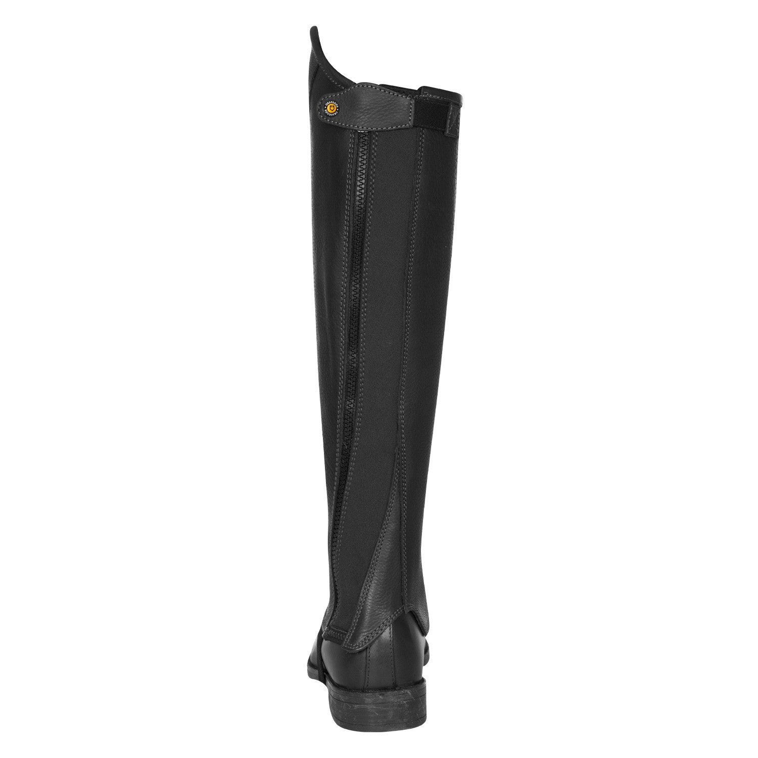 Unisex short leather gaiters with side zip