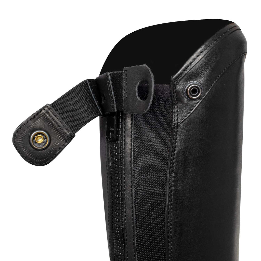 Unisex chaps with back zip and elastic band