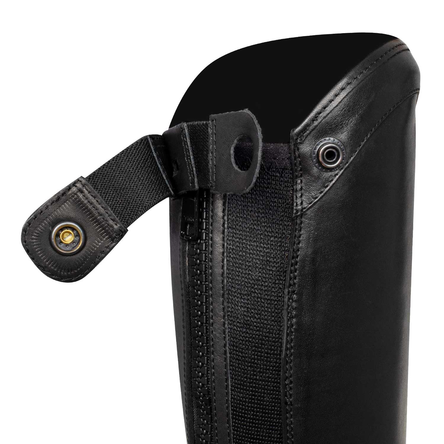 Unisex chaps with back zip and elastic band
