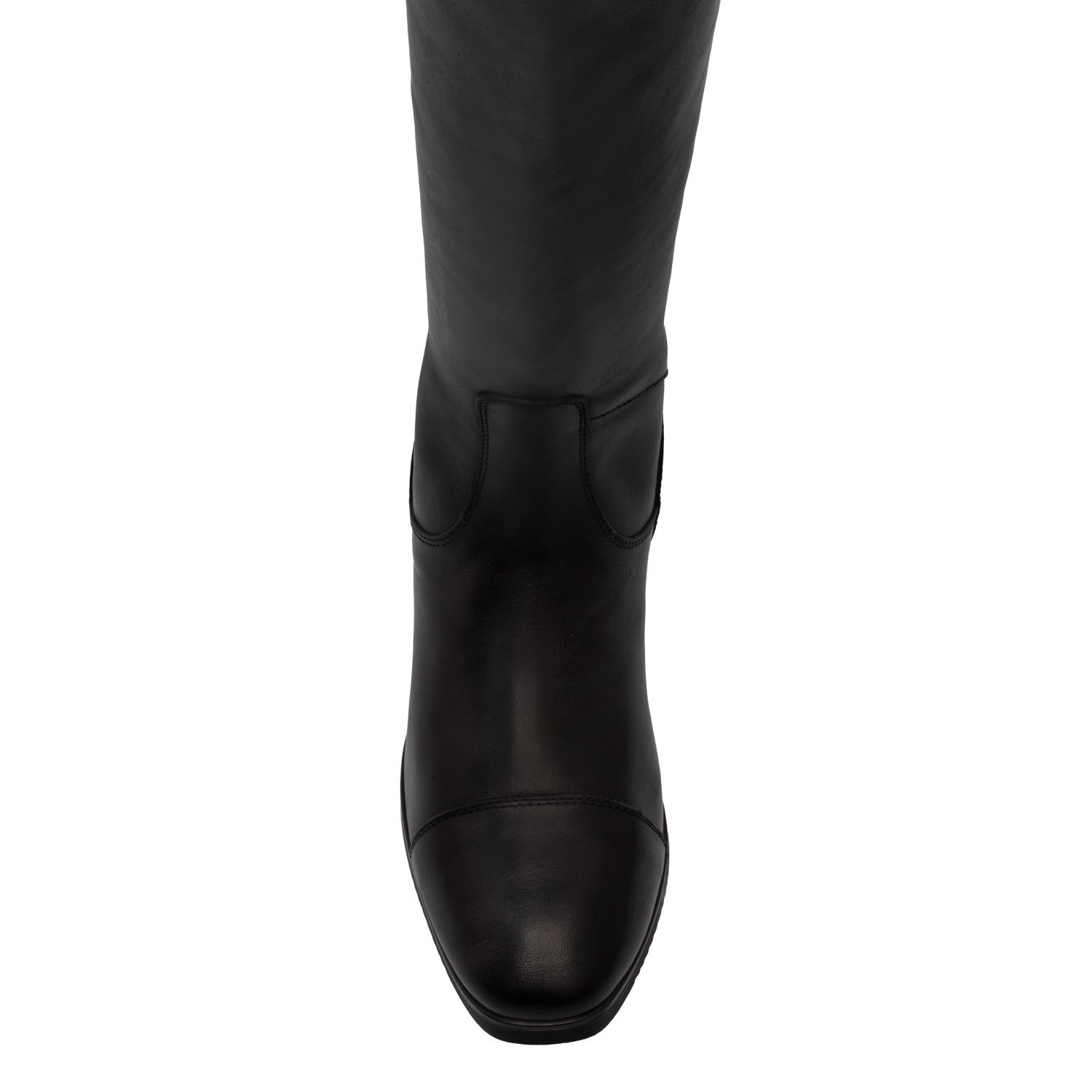 Neptune unisex leather boots with rear zipper