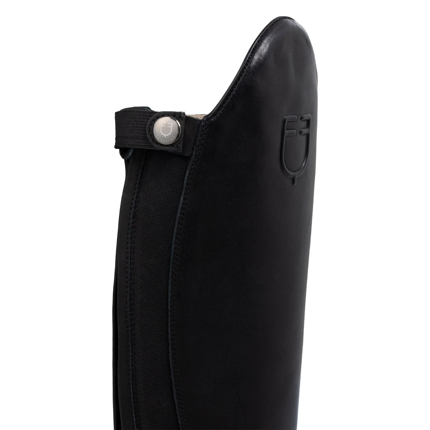 Neptune unisex leather boots with rear zipper