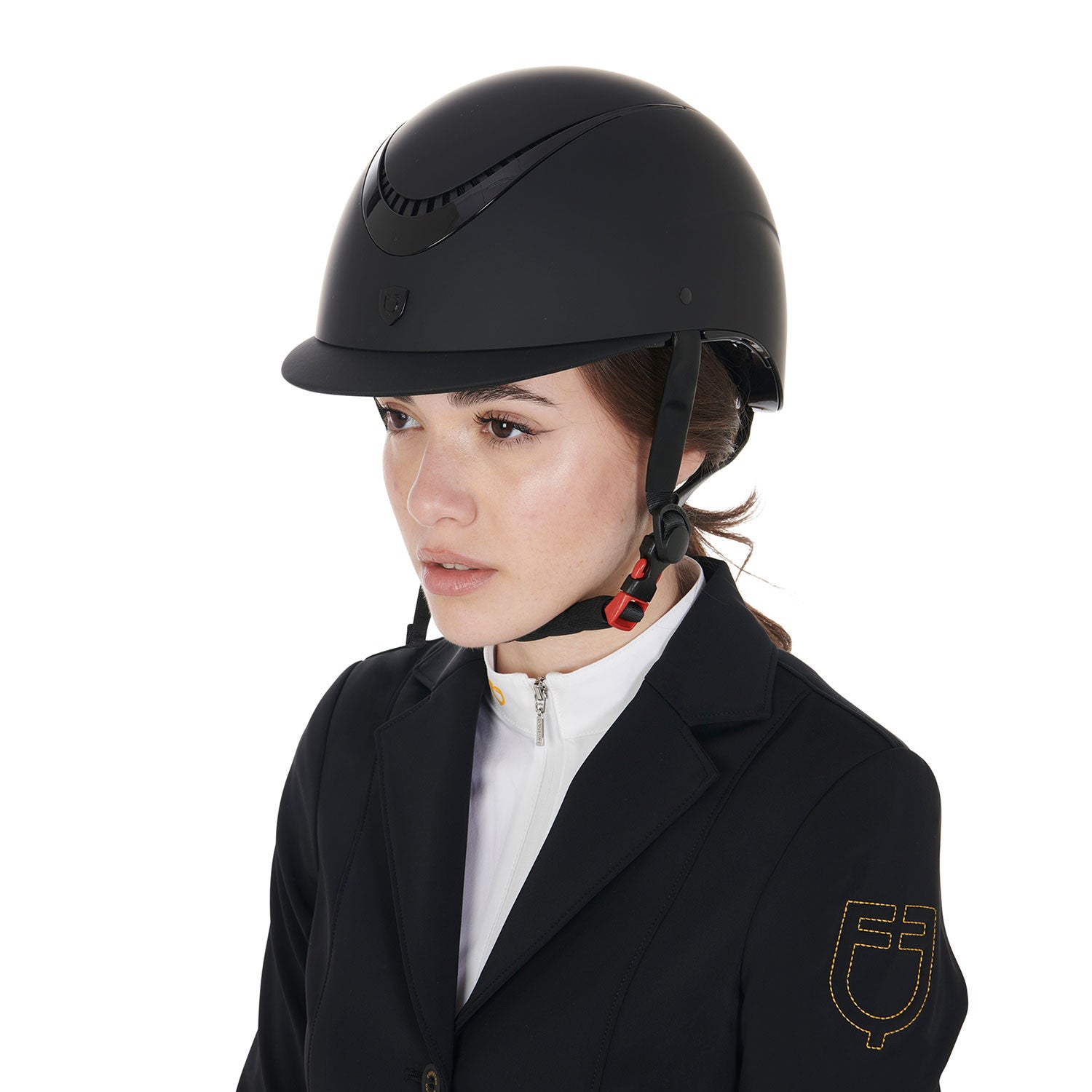 Unisex helmet with shiny frame homologation EN 1384-2023