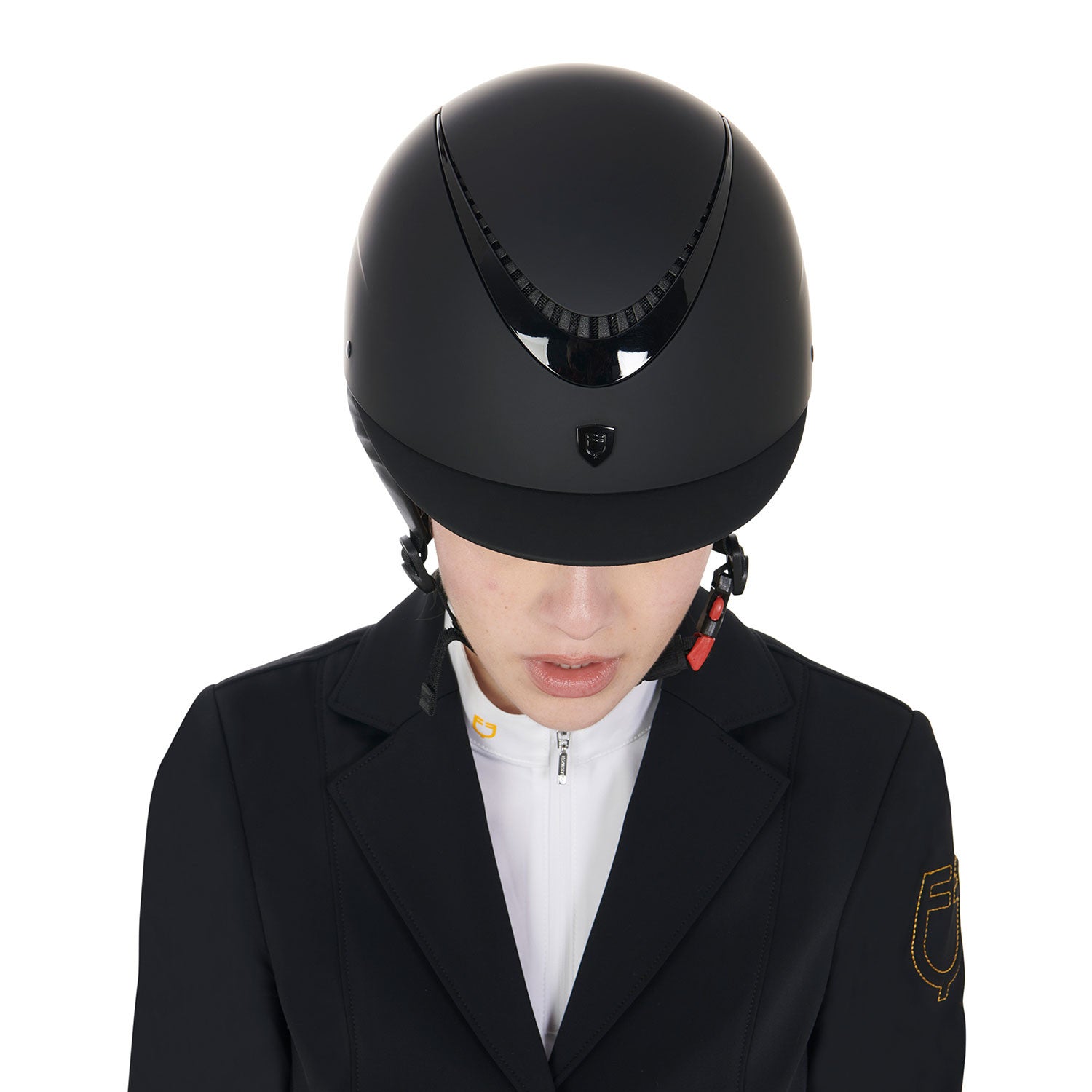 Unisex helmet with shiny frame homologation EN 1384-2023