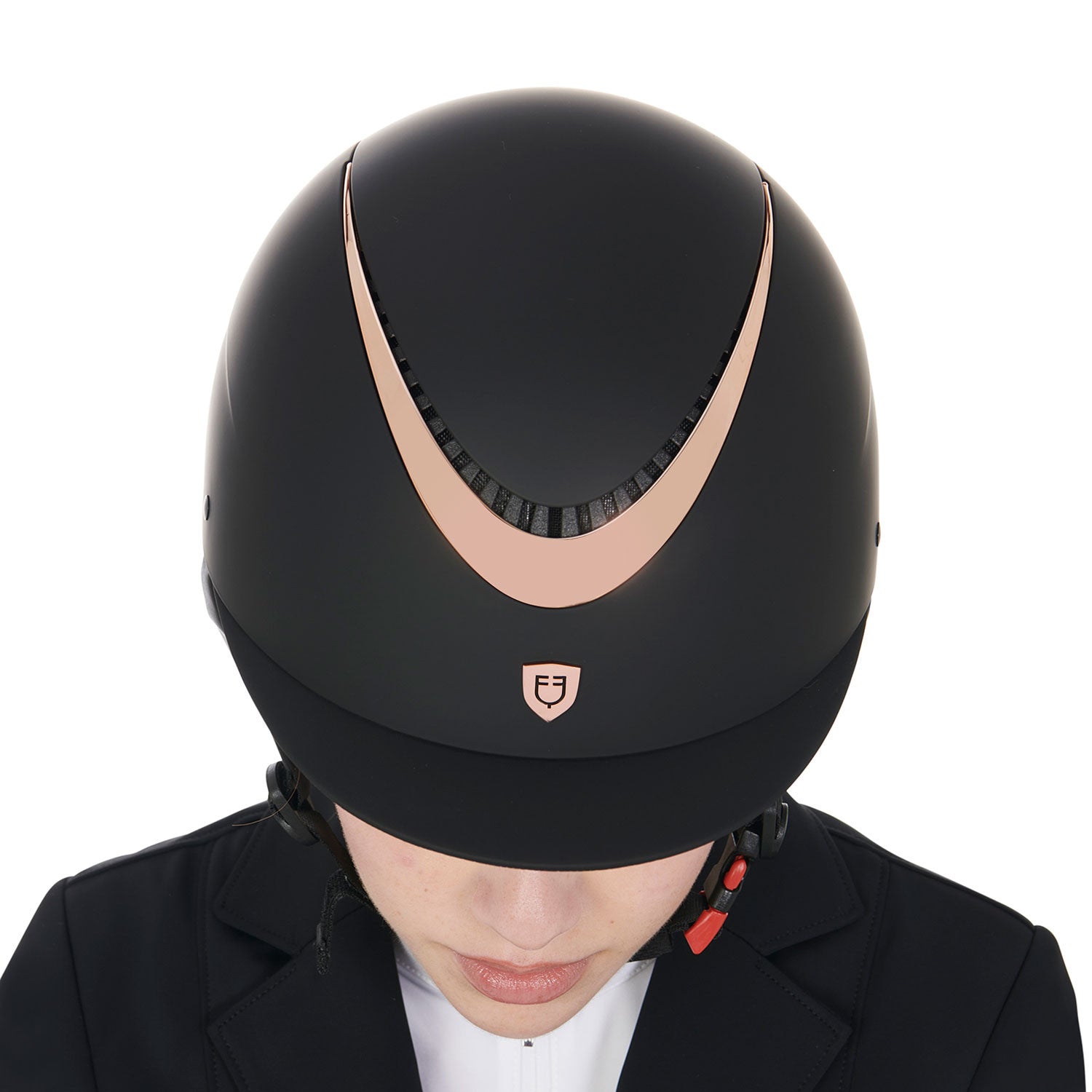 Unisex helmet with shiny frame homologation EN 1384-2023