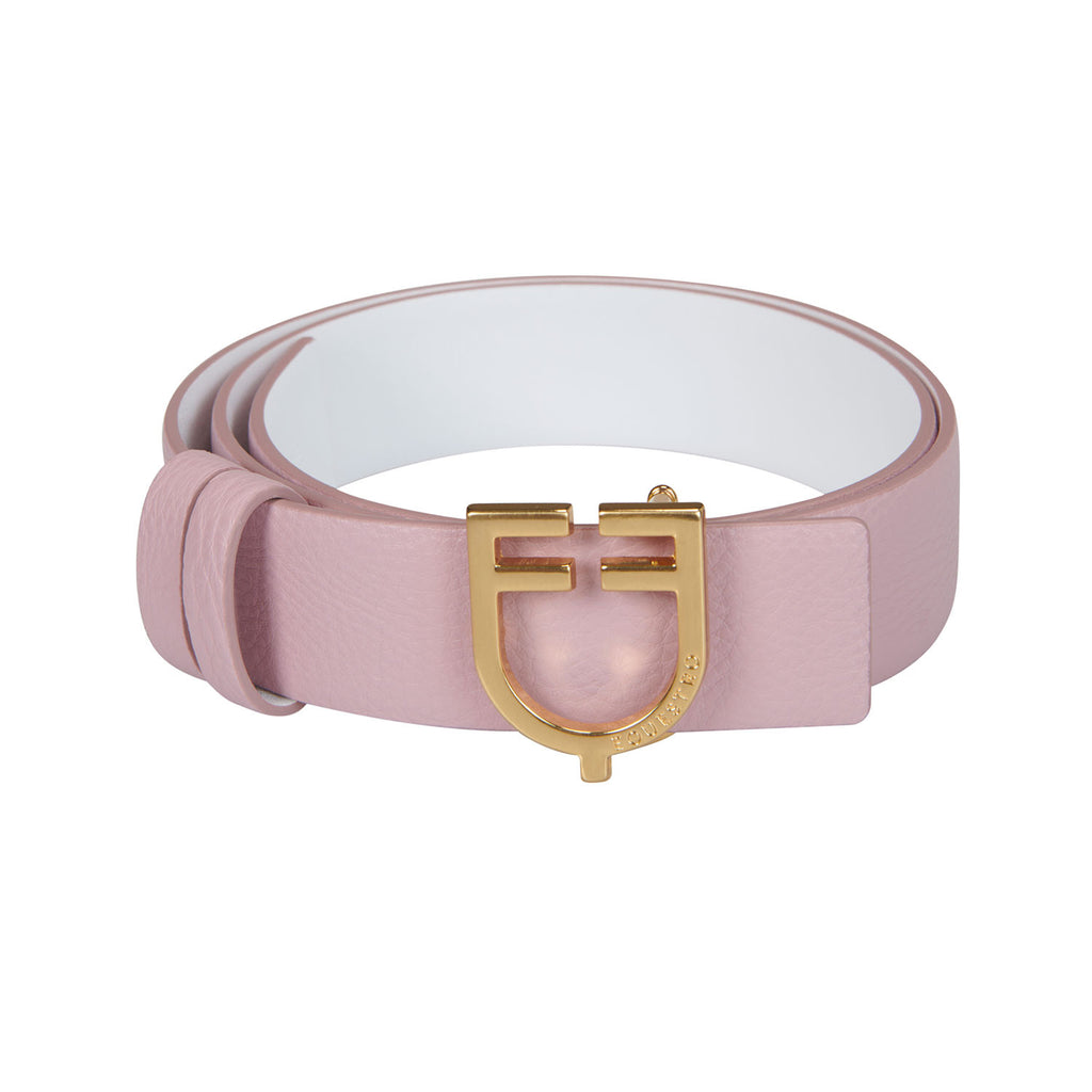 Double face smooth leather belt